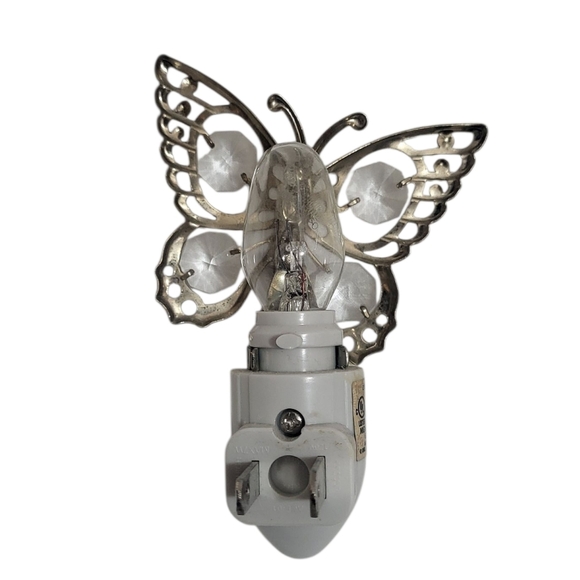 Swarovski Crystal Butterfky Bezel Cut Out Night Light - Picture 2 of 3